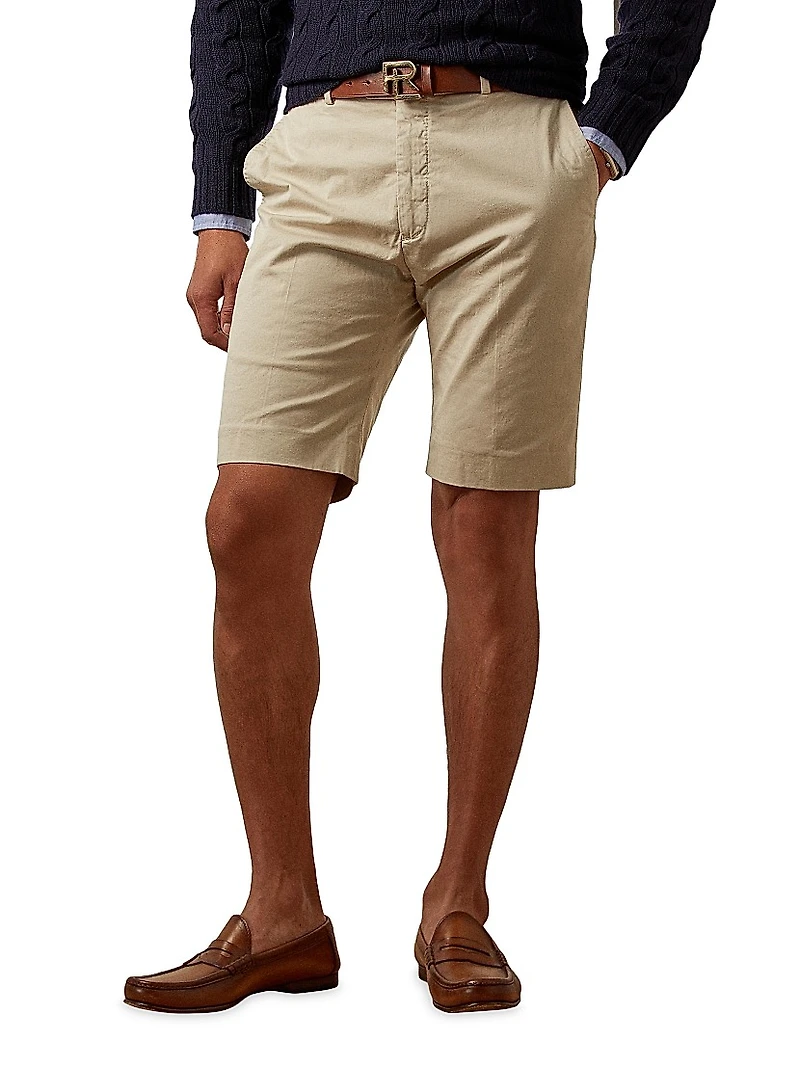 Hand-Tailored Slim Stretch Chino Shorts