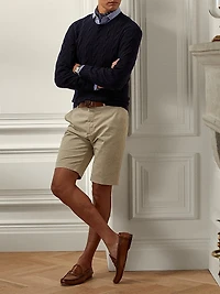 Hand-Tailored Slim Stretch Chino Shorts