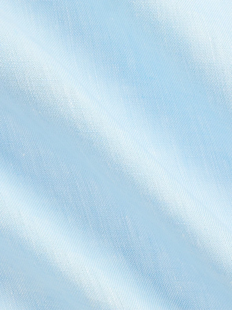 Basket-Weave Linen Shirt