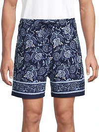 5.5'' Paisley-Print Terry Shorts