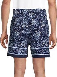 5.5'' Paisley-Print Terry Shorts