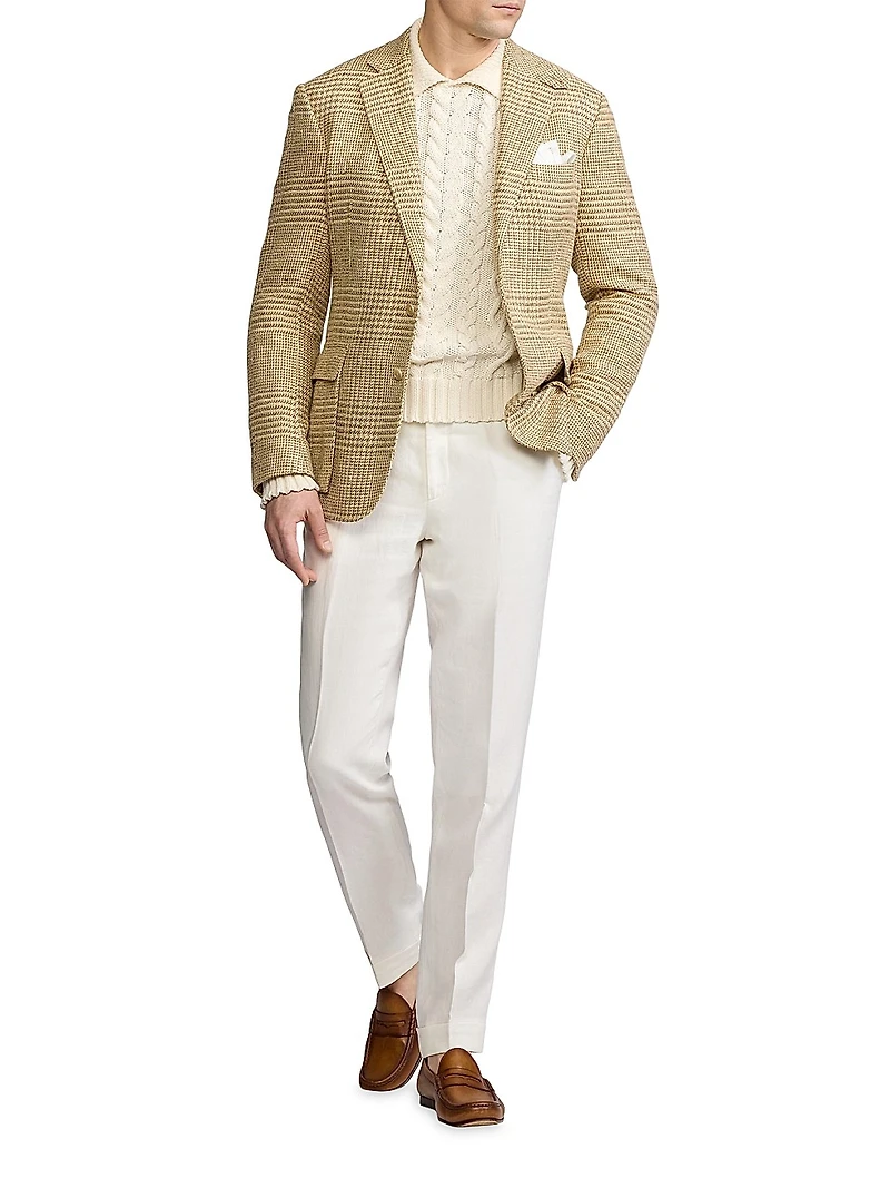 Cable-Knit Cotton-Blend Sweater