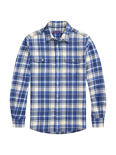 Plaid Cotton Twill Shirt