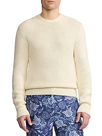 Cashmere-Blend Crewneck Sweater