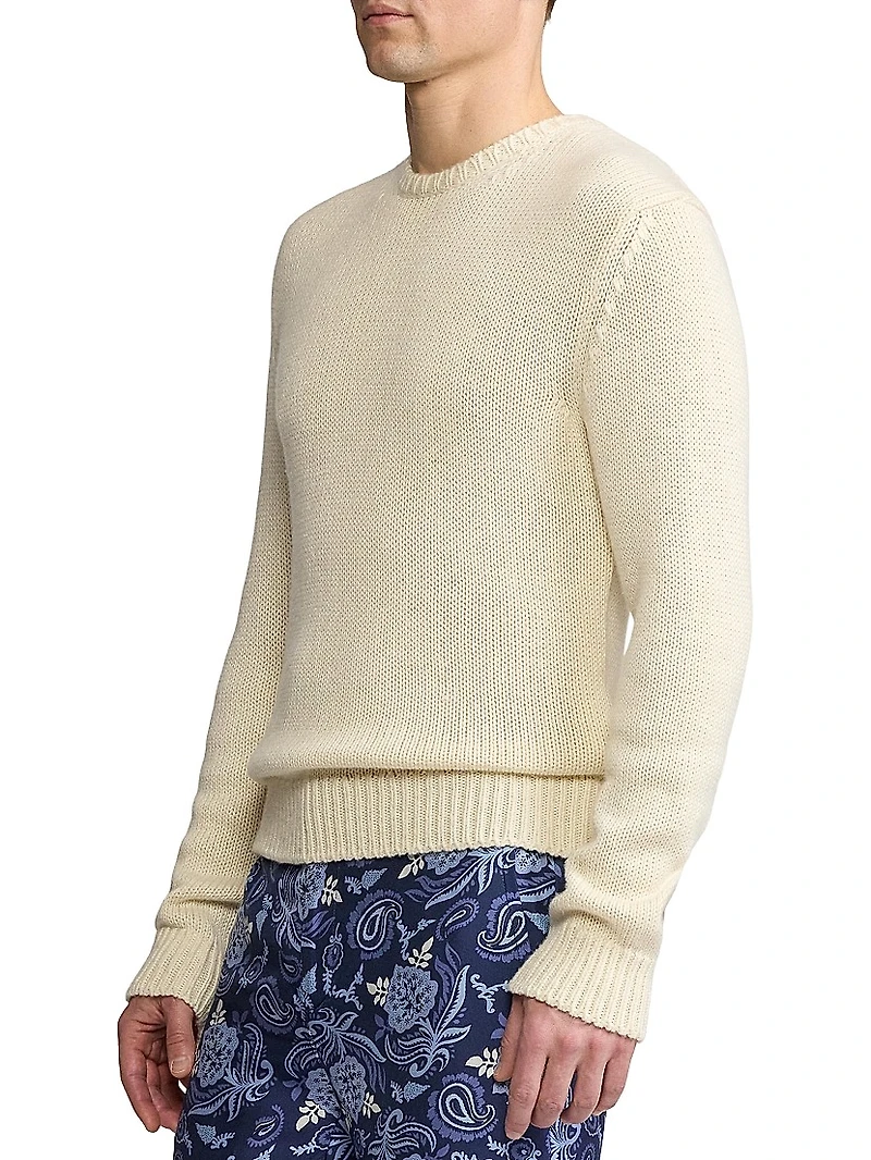 Cashmere-Blend Crewneck Sweater