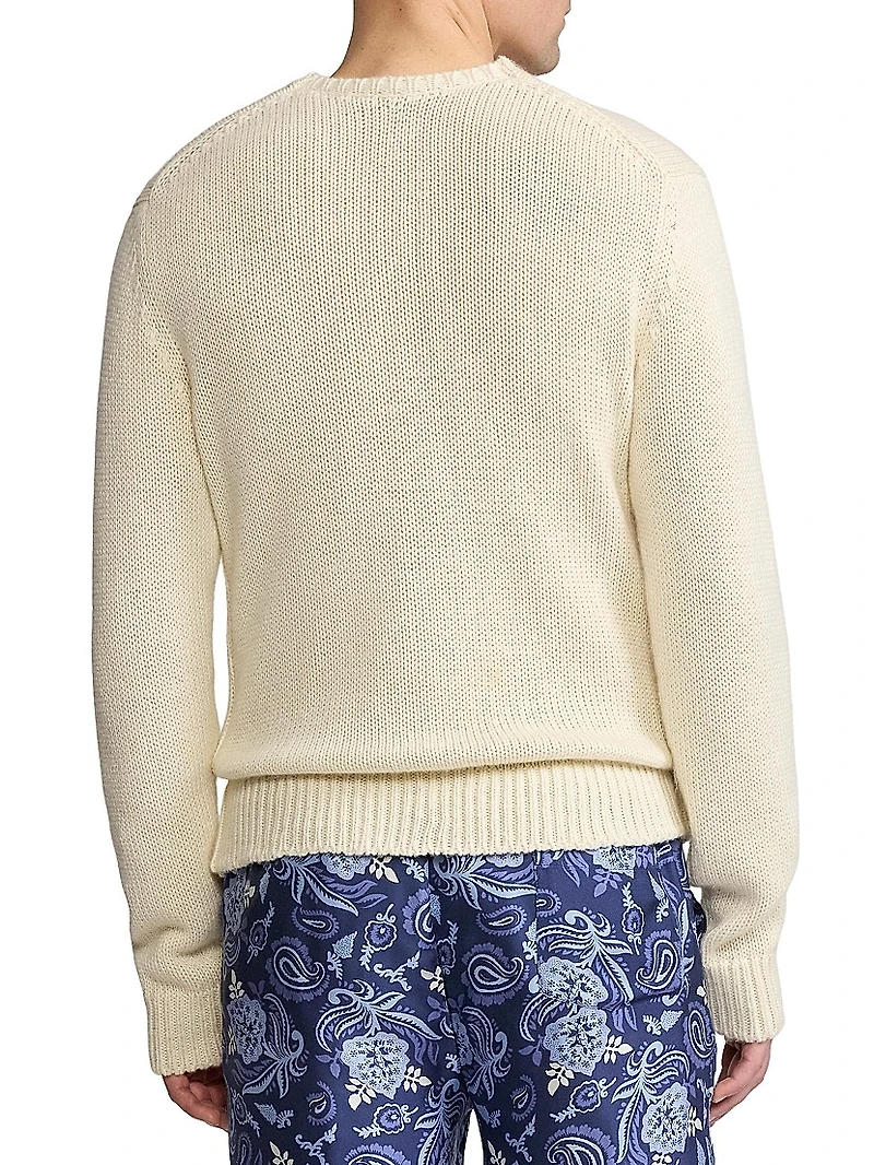Cashmere-Blend Crewneck Sweater
