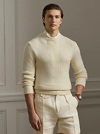 Cashmere-Blend Crewneck Sweater