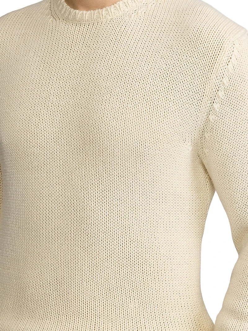 Cashmere-Blend Crewneck Sweater