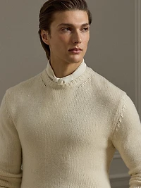 Cashmere-Blend Crewneck Sweater