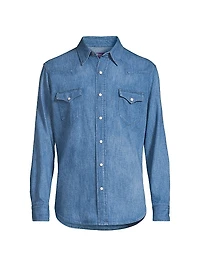 Western Cotton-Linen Shirt
