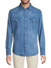 Western Cotton-Linen Shirt