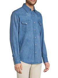Western Cotton-Linen Shirt