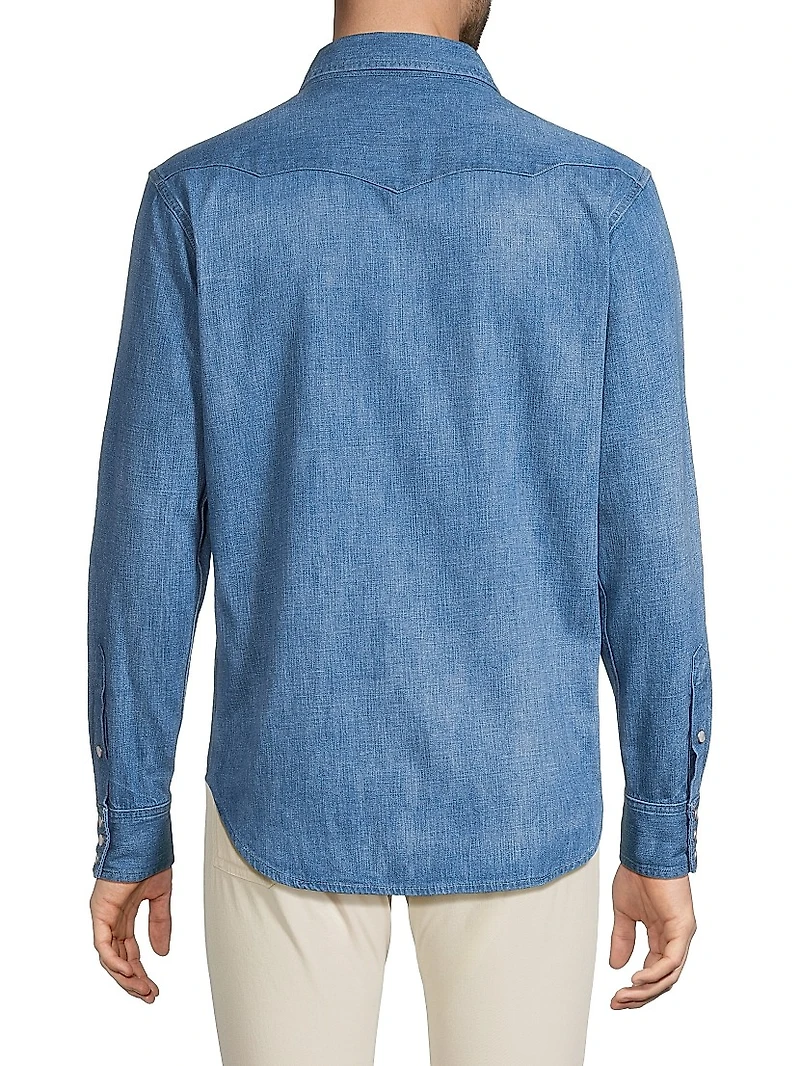 Western Cotton-Linen Shirt