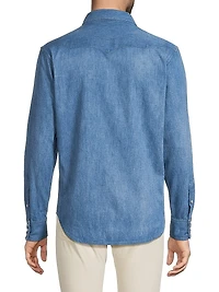 Western Cotton-Linen Shirt