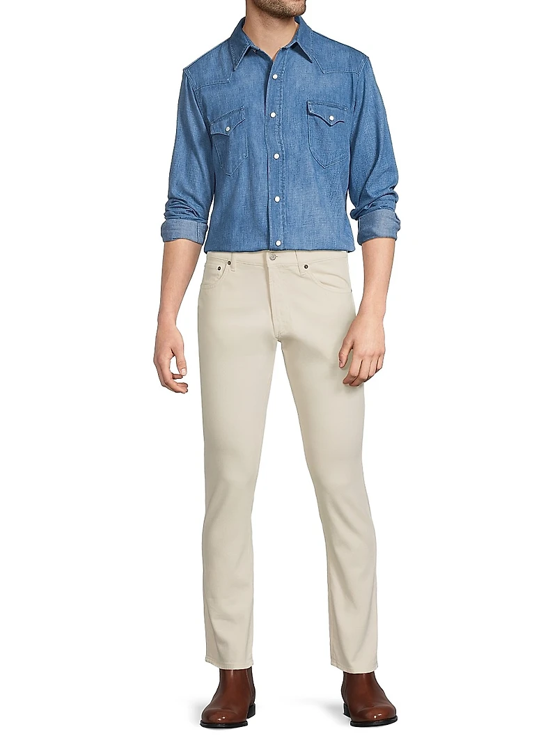 Western Cotton-Linen Shirt