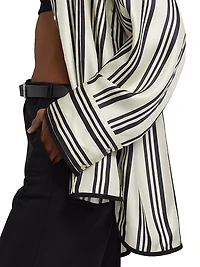 Vivi Stripe Silk Twill Shirt