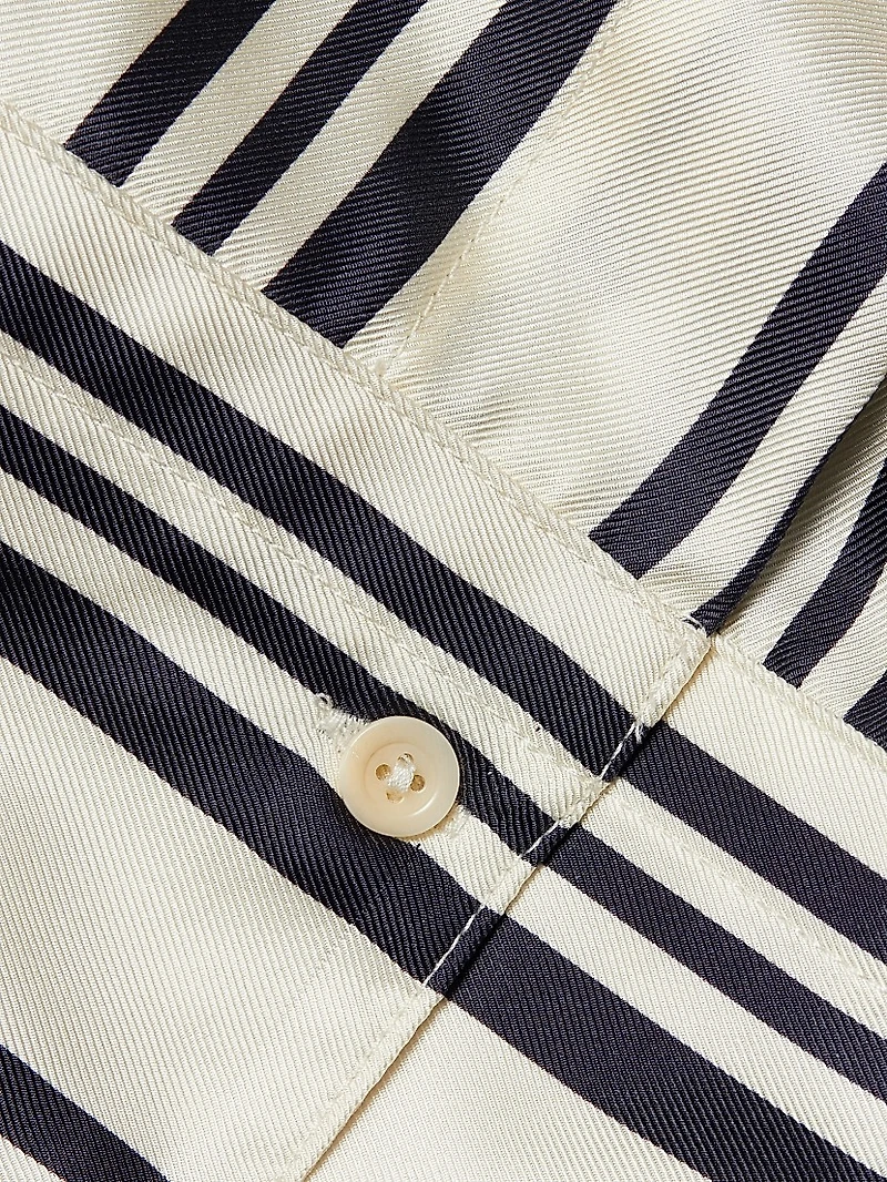 Vivi Stripe Silk Twill Shirt