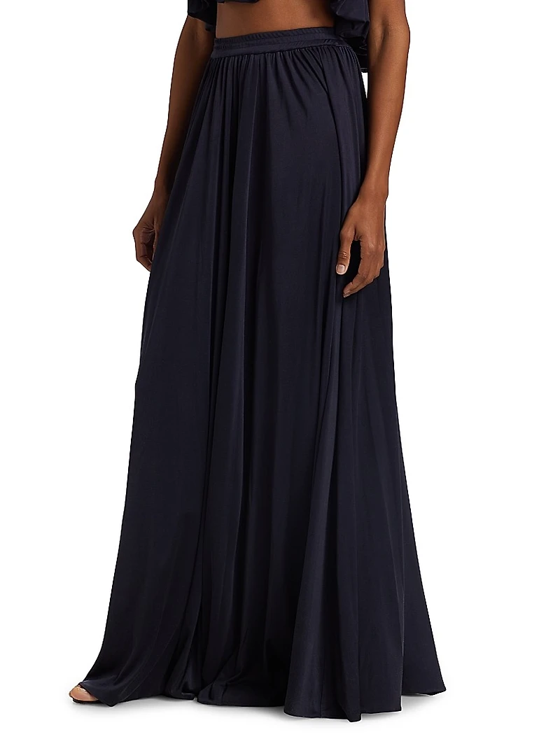 Serena Silk Jersey Maxi Skirt