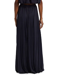 Serena Silk Jersey Maxi Skirt