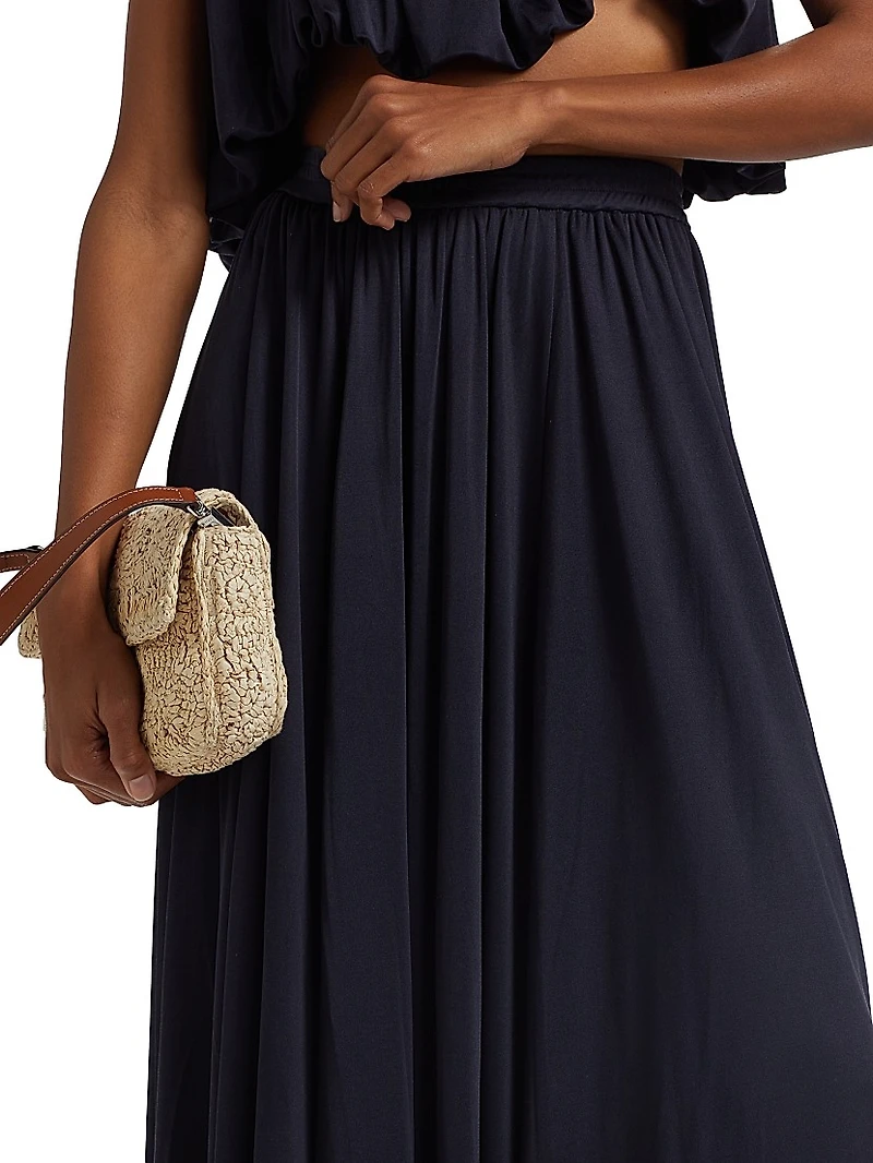 Serena Silk Jersey Maxi Skirt