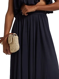 Serena Silk Jersey Maxi Skirt