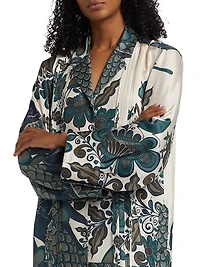 Ángel Santos Silk Twill Maxi Dress