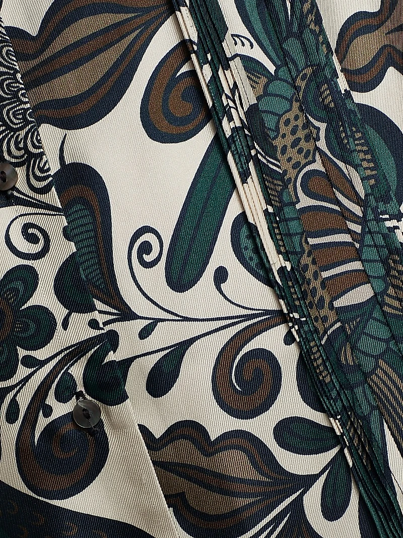 Ángel Santos Silk Twill Maxi Dress