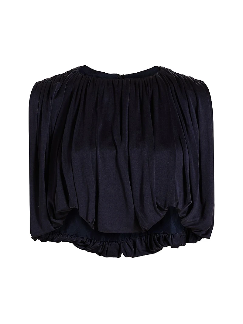 Serena Silk Jersey Crop Top