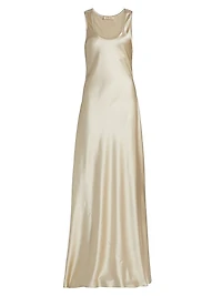 Margot Silk Bias Cut Maxi Dress