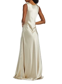 Margot Silk Bias Cut Maxi Dress