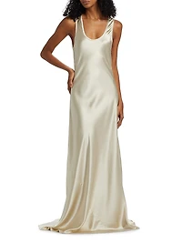 Margot Silk Bias Cut Maxi Dress