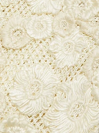 Emily Floral Crocheted Silk Maxi Dress