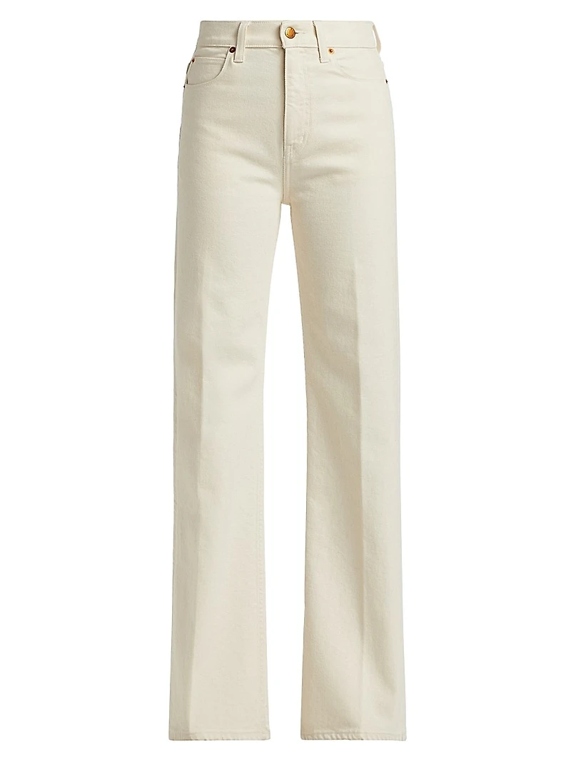 Crease Bootcut High-Rise Jeans