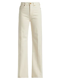 Crease Bootcut High-Rise Jeans