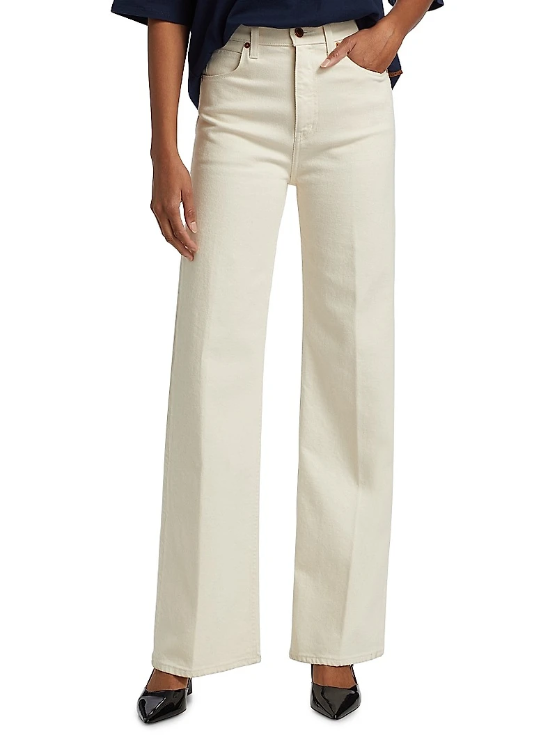 Crease Bootcut High-Rise Jeans