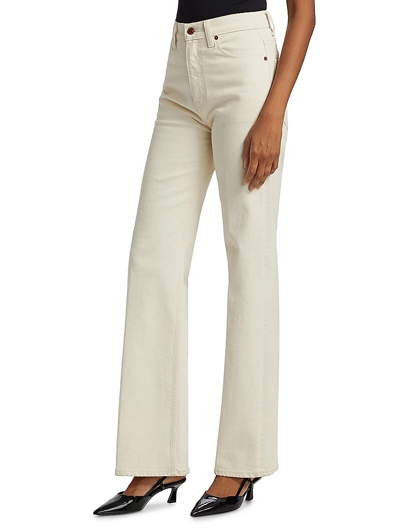 Crease Bootcut High-Rise Jeans