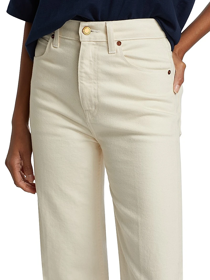 Crease Bootcut High-Rise Jeans