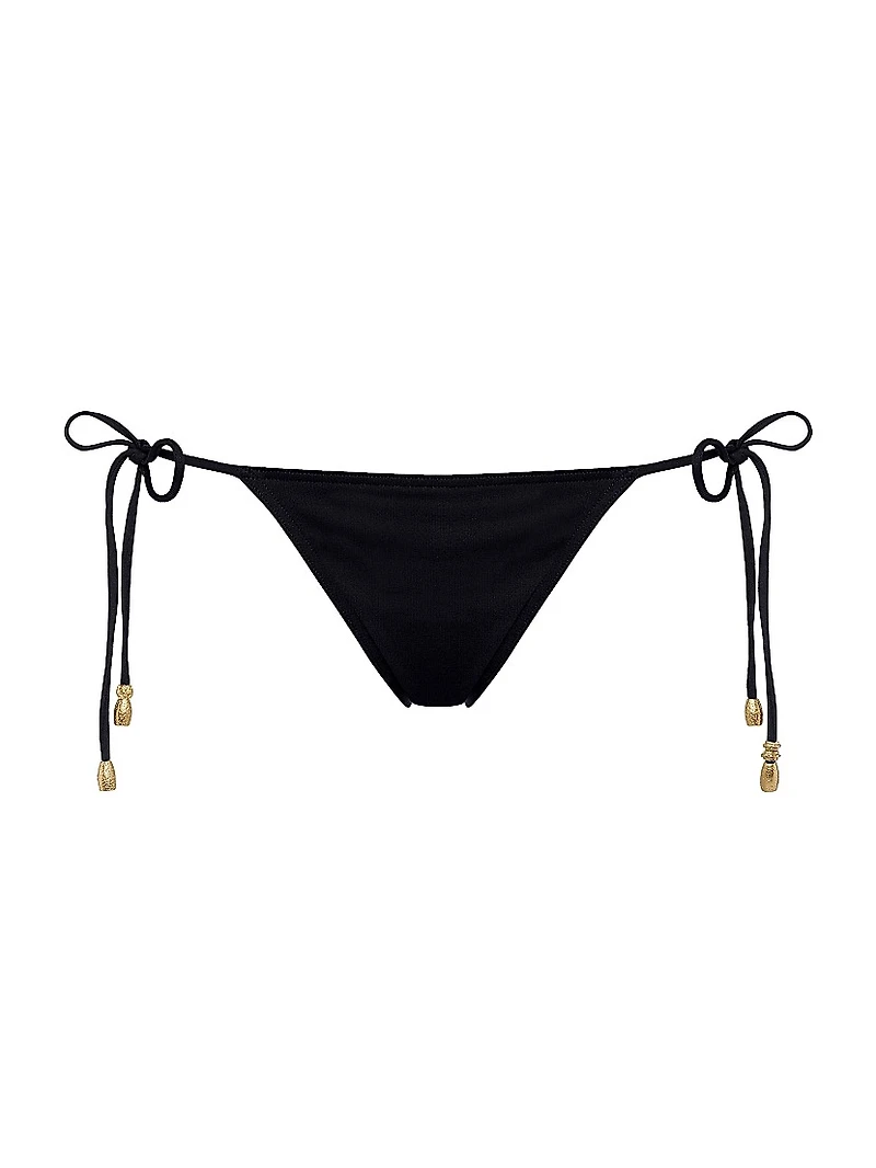 Exquise Beaded Side-Tie Bikini Bottom