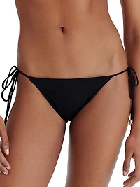Exquise Beaded Side-Tie Bikini Bottom