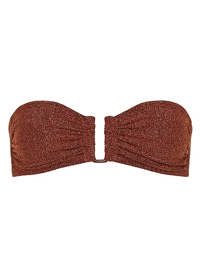 Flamboyant Glitter Strapless Bikini Top