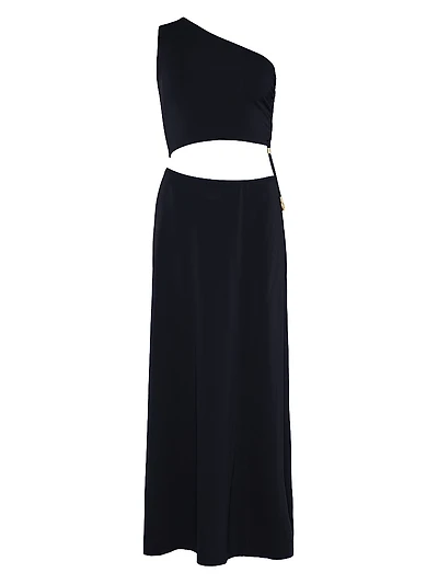Légende Asymmetric One-Shoulder Maxi Dress