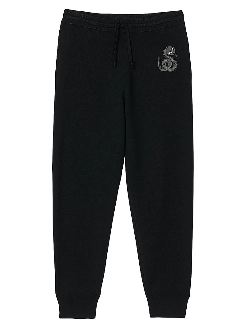 Joggers with Snake Detail
