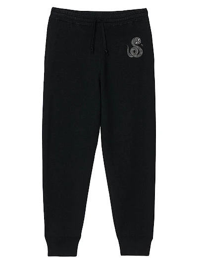 Joggers with Snake Detail