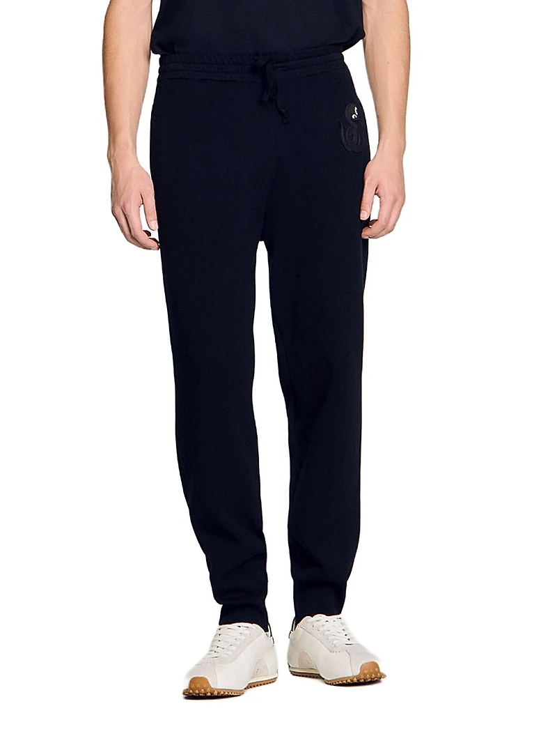 Joggers with Snake Detail
