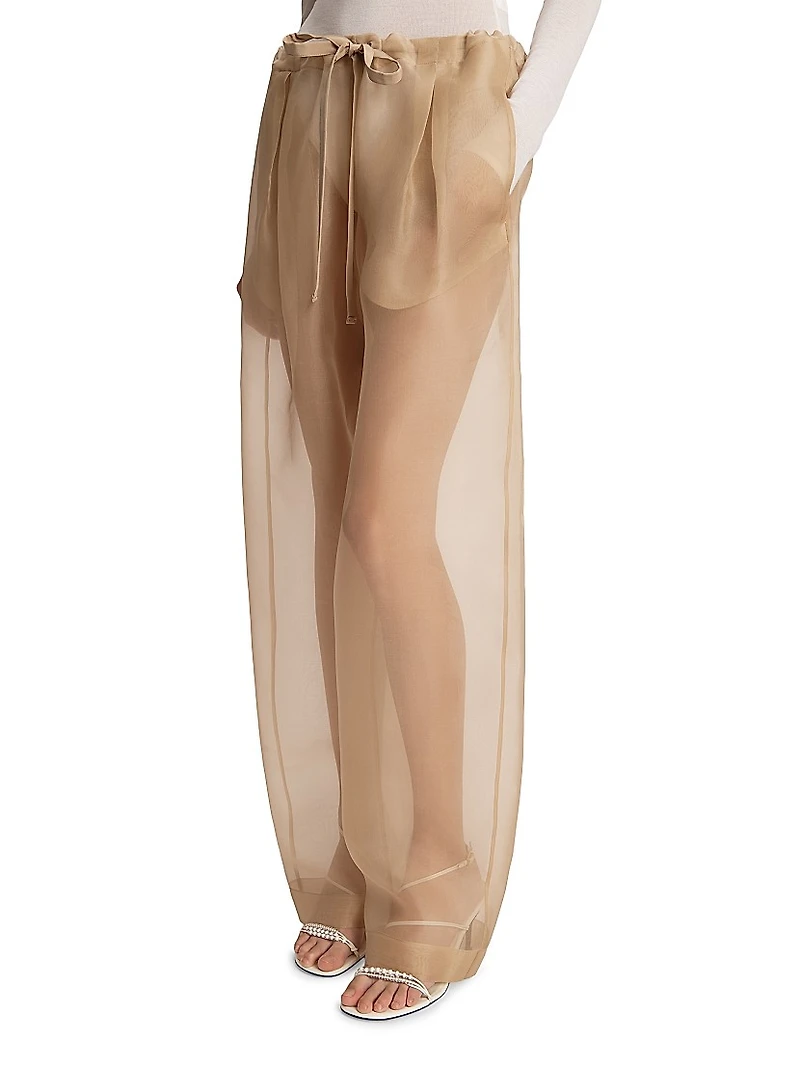 Trenton Sheer Silk Pants