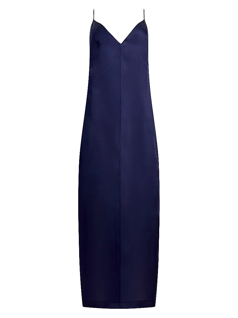 Tulula Silk V-Neck Maxi Dress