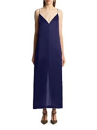 Tulula Silk V-Neck Maxi Dress