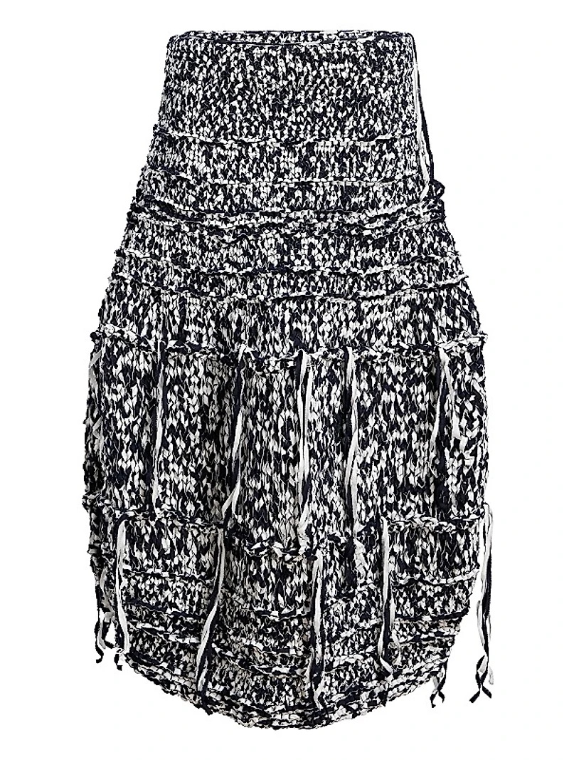 Inna Cotton-Blend Tweed Maxi Skirt