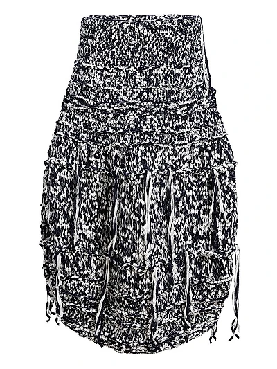 Inna Cotton-Blend Tweed Maxi Skirt