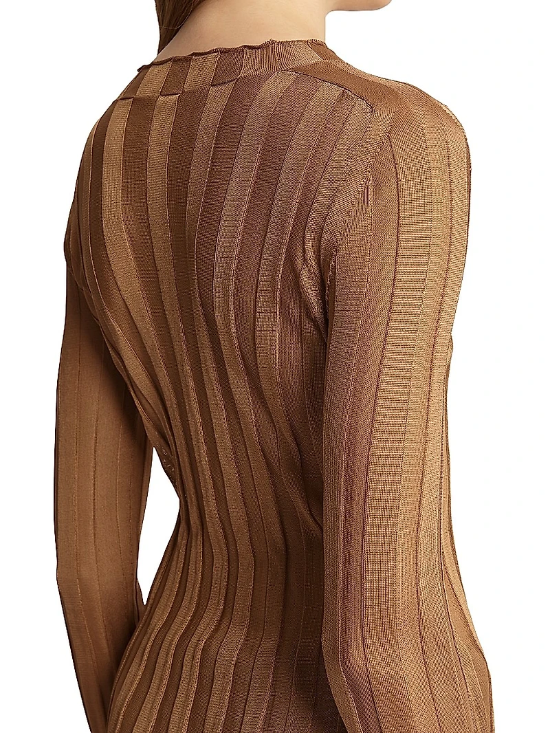 Cosette Ribbed Satin Top